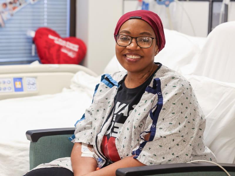 Naiya Atkins had postpartum preeclampsia when she had a heart attack. Within a year, she got a new heart. (Photo courtesy of Newark Beth Israel Medical Center)