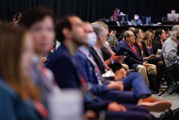 Audience members listen to a presentation during Scientific Sessions 2022 in Chicago, Illinois.